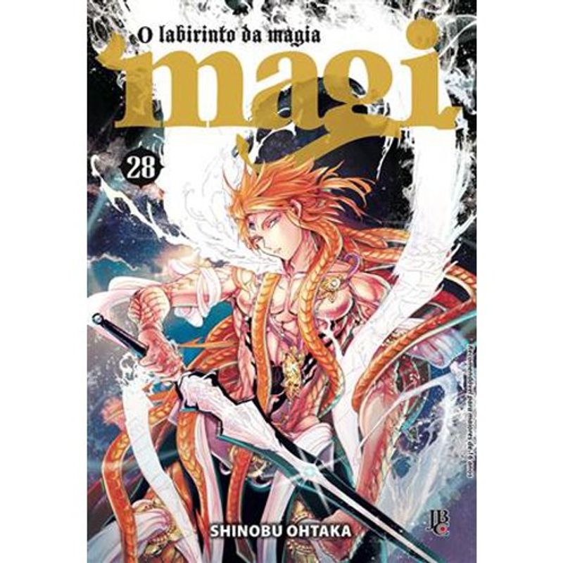 livro magi: o labirinto da magia vol. 28 jbc (mp)