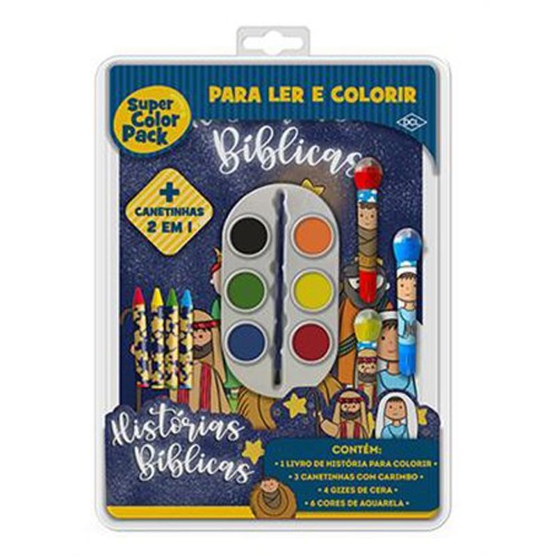livro super color pack histórias bíblicas dcl (mp)