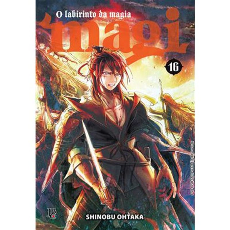 livro magi: o labirinto da magia vol. 16 jbc (mp)