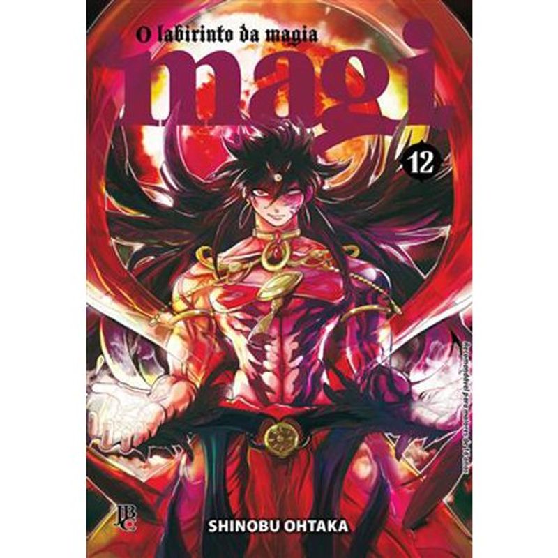 livro magi: o labirinto da magia vol. 12 jbc (mp)