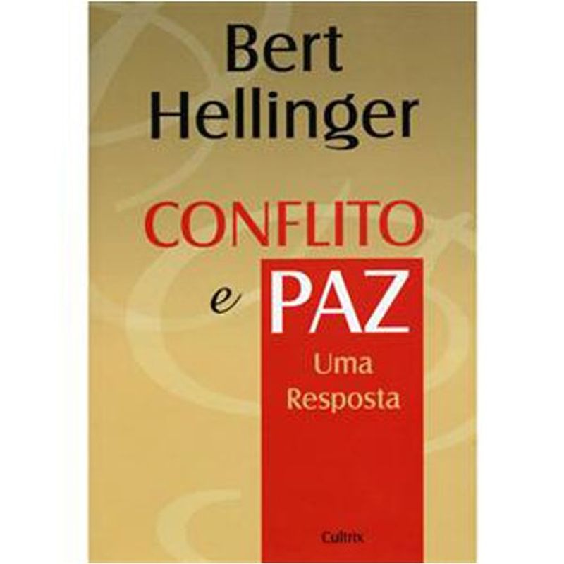 livro conflito e paz uma resposta cultrix (mp)