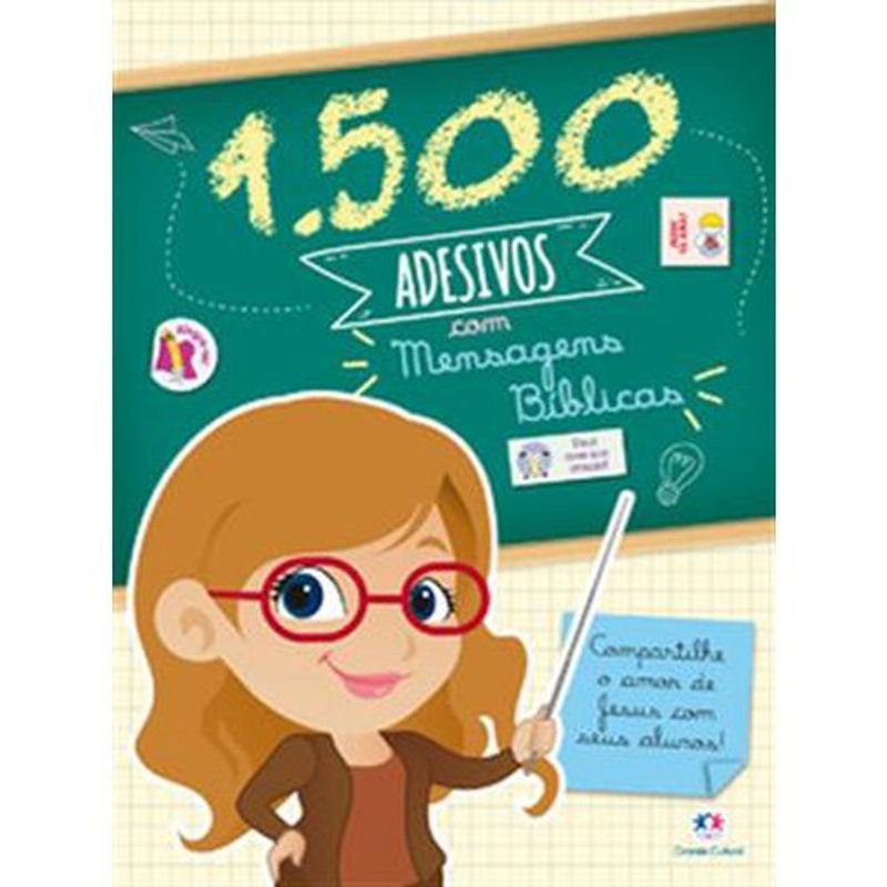 livro 1500 adesivos com mensagens bíblicas ciranda cultural (mp)