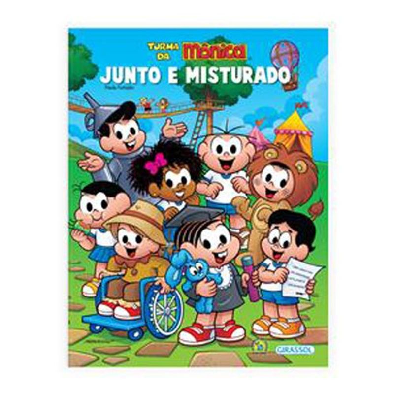 livro turma da mônica bem-me-quer junto e misturado girassol brasil (mp)
