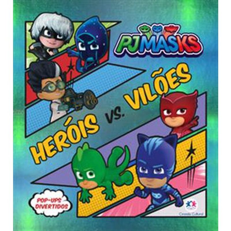 livro pj masks heróis vs vilões ciranda cultural (mp)