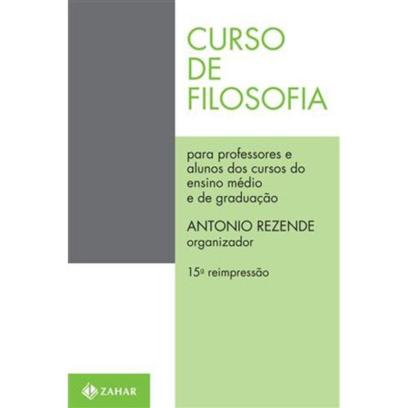 livro curso de filosofia zahar (mp)