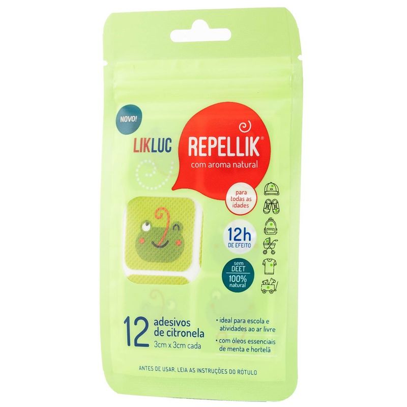 adesivos aroma de citronela repellik 12 unidades likluc