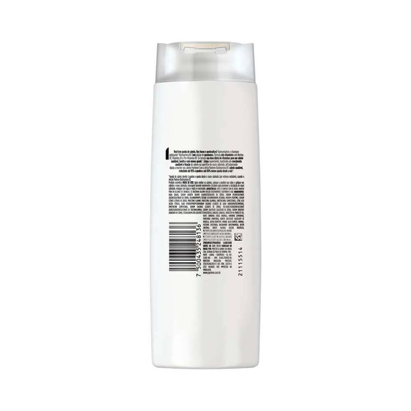 shampoo biotinamina b3 antiqueda e nutrição pantene 175ml
