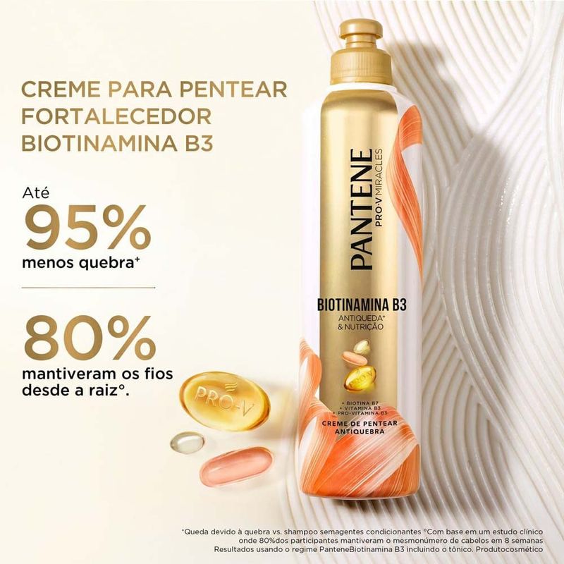 creme de pentear biotinamina b3 antiqueda e nutrição pantene 240g
