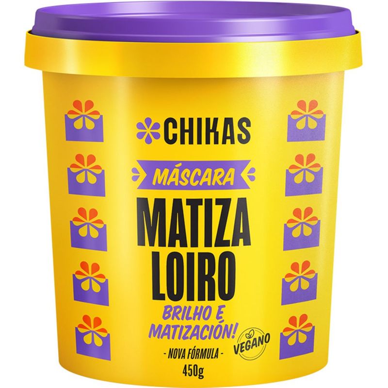 máscara matiza loiro 450g chikas