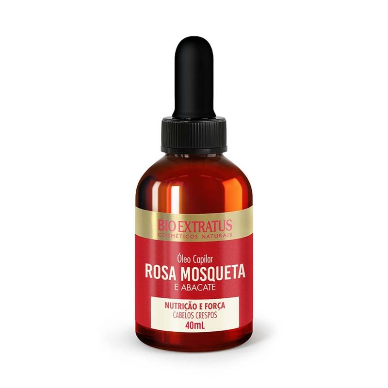 óleo capilar crespos bio extratus rosa mosqueta e abacate 40ml