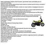 triciclo elétrico infantil bel fix freeway king 6v verde (mp)