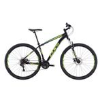 bicicleta oxs aro 29 glide 100 17 preto e verde (mp)