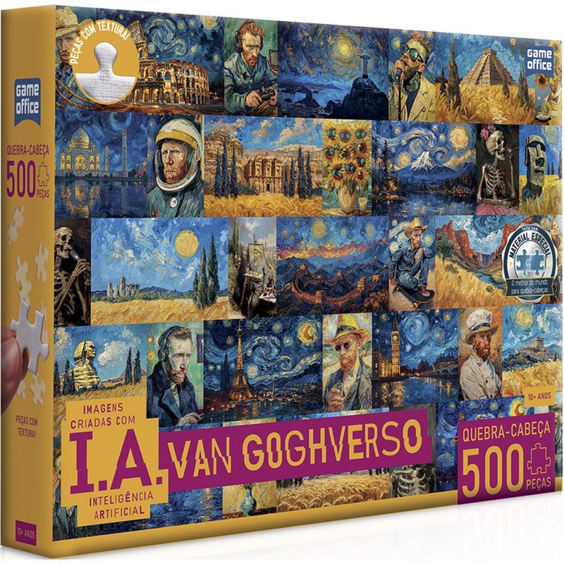 quebra-cabeça toyster 500 peças ia vangoghverso 3330