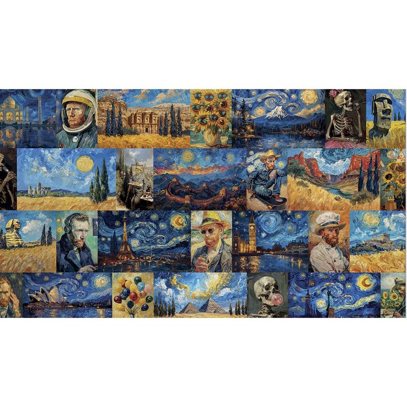 quebra-cabeça toyster 500 peças ia vangoghverso 3330