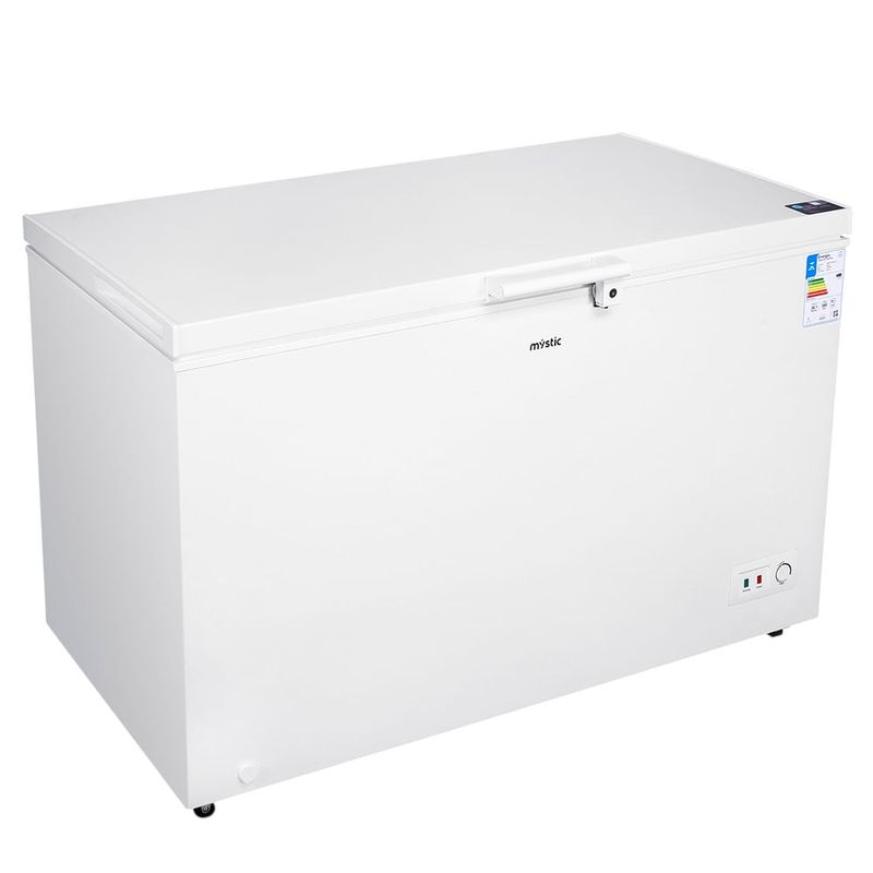 freezer horizontal mystic 380 litros com luz led na porta my-fz401l (mp)