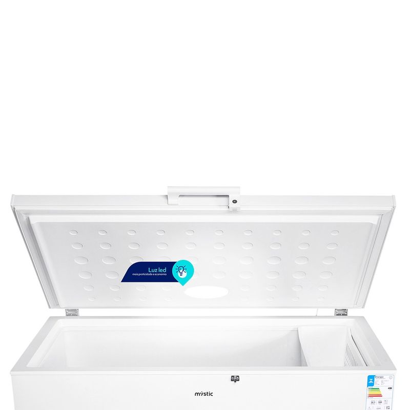 Freezer Horizontal Mystic 380 Litros Com Luz Led Na Porta MY