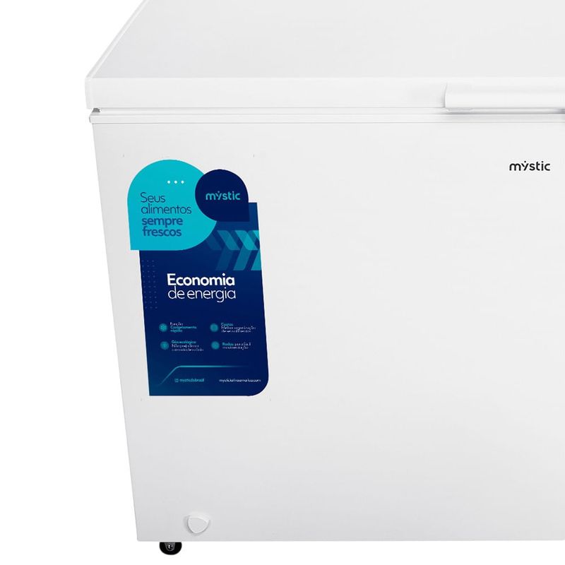 Freezer Horizontal Mystic 380L com Luz Led na Porta