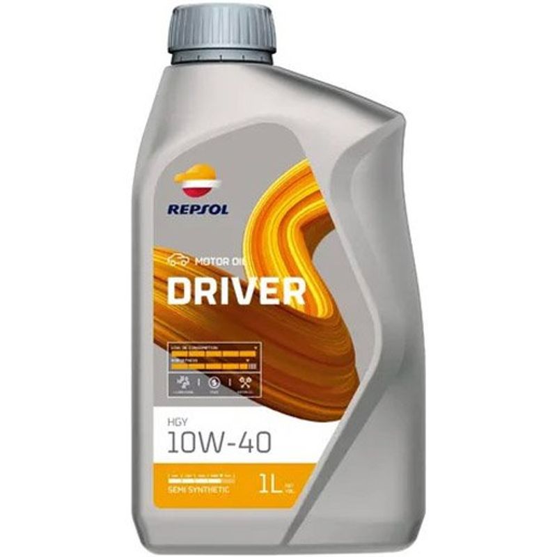 óleo de motor repsol para carro driver hgy 10w40 semi-sintético 1l (mp)