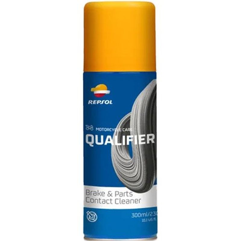 óleo de limpeza repsol para discos e pastilhas de travões em spray qualifier 300ml (mp)