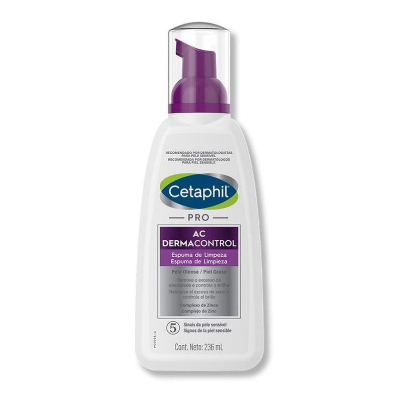 sabonete facial cetaphil pro ac derma espuma 236ml