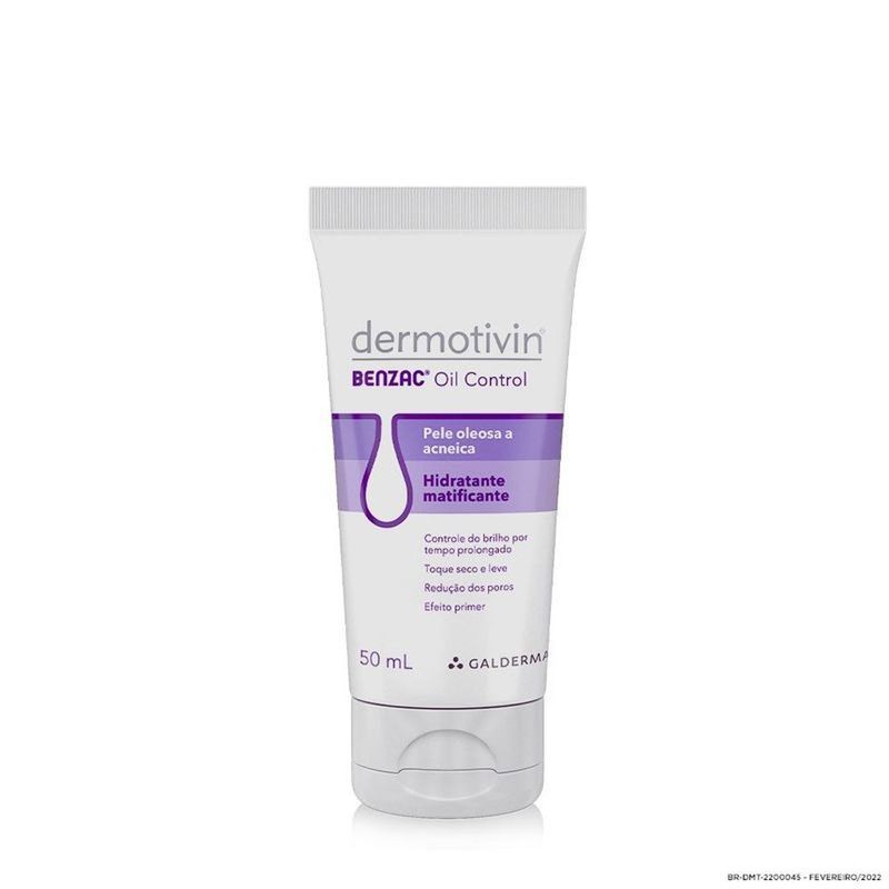 hidratante facial oil control dermotivin benzac 50ml
