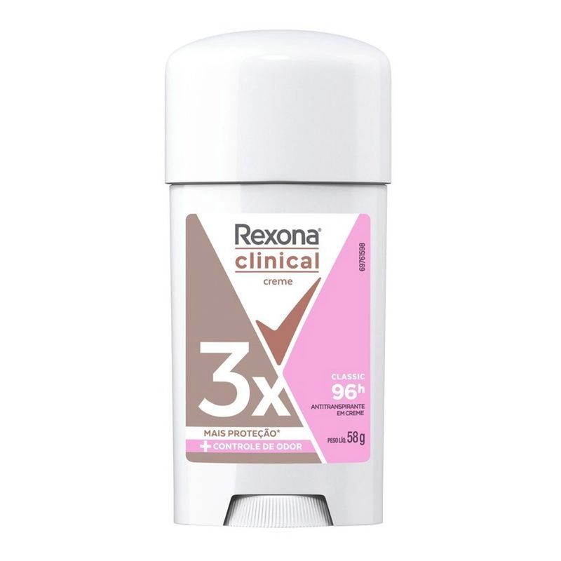 desodorante deo stick rexona clinic 96h woman 58g