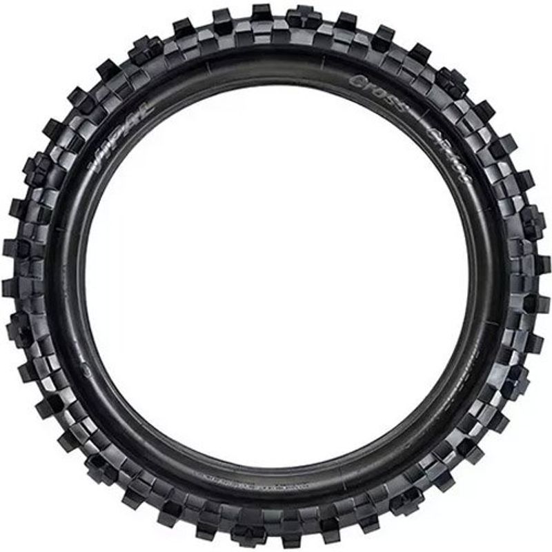 pneu moto vipal aro 17 100/90-17 55m cr400 cross tubetype traseiro com câmara (mp)
