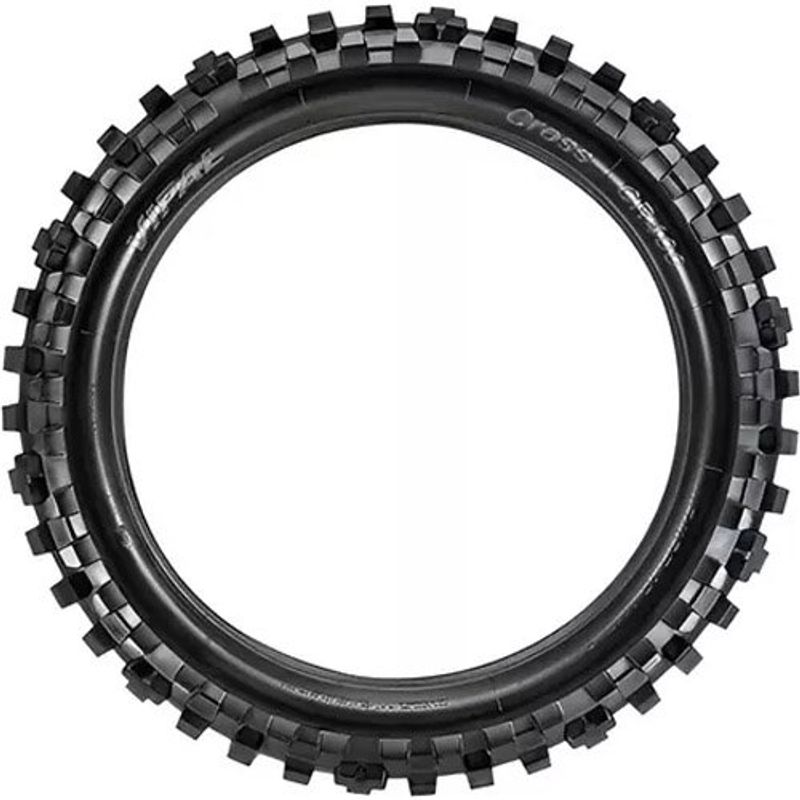 pneu moto vipal aro 18 120/100-18 68m cr400 cross tubetype traseiro com câmara (mp)