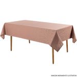 toalha de mesa karsten delicata rosa 6 lugares 160x220cm (mp)