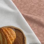 toalha de mesa karsten delicata rosa 6 lugares 160x220cm (mp)