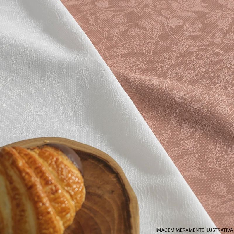 toalha de mesa karsten delicata rosa 6 lugares 160x220cm (mp)