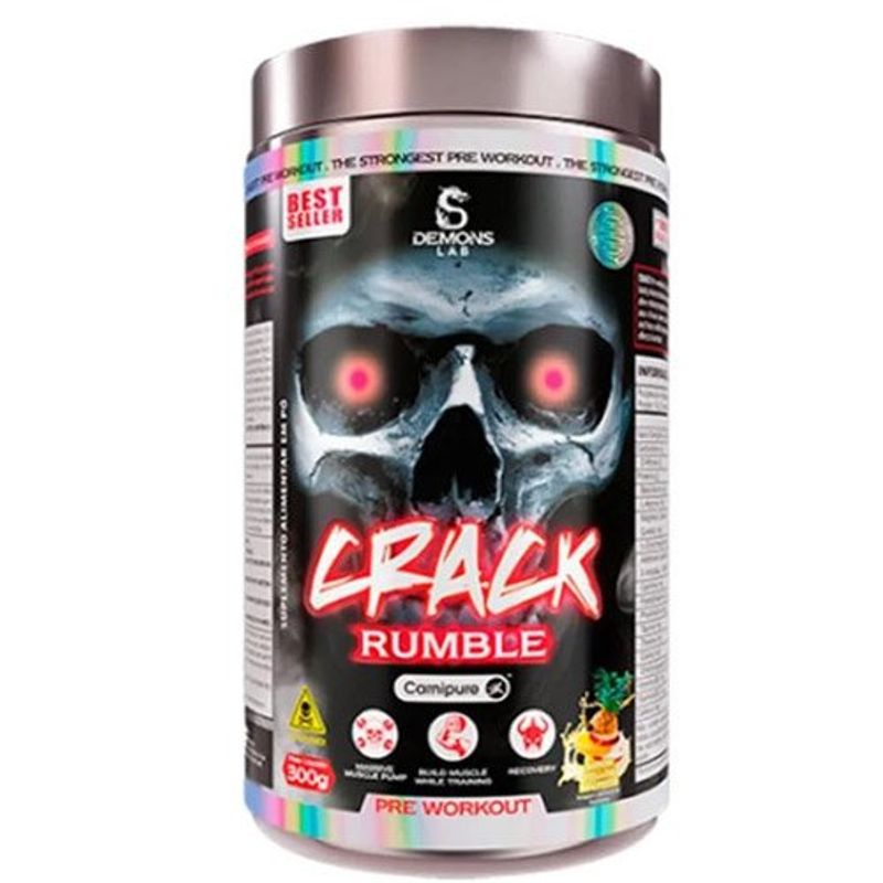 pré treino crack demons frutas amarelas 300g
