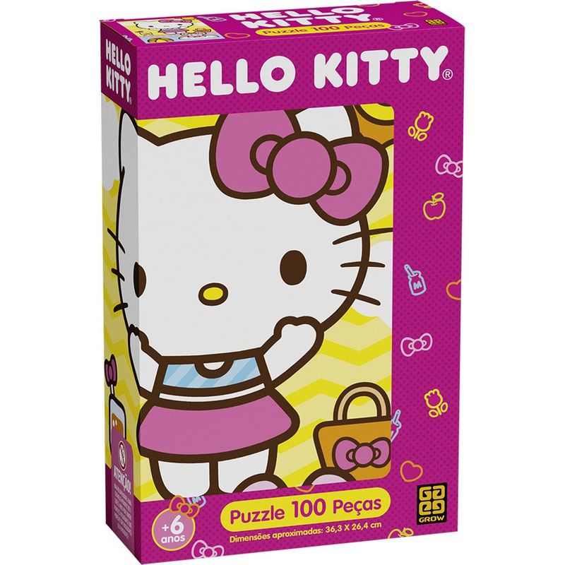 quebra-cabeça grow 100 hello kitty 4676
