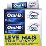 creme dental 100% 70g 3 unidades oral-b