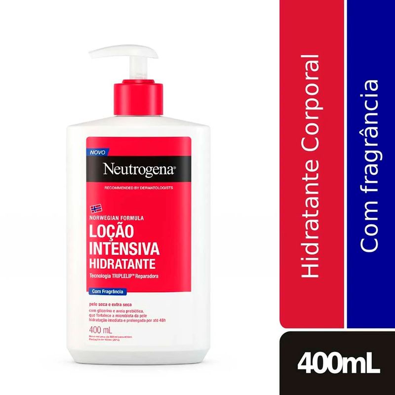 hidratante corporal neutrogena norwegian loção intensiva com fragrância 400ml