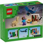 bloco de montar lego minecraft exped steve 21251