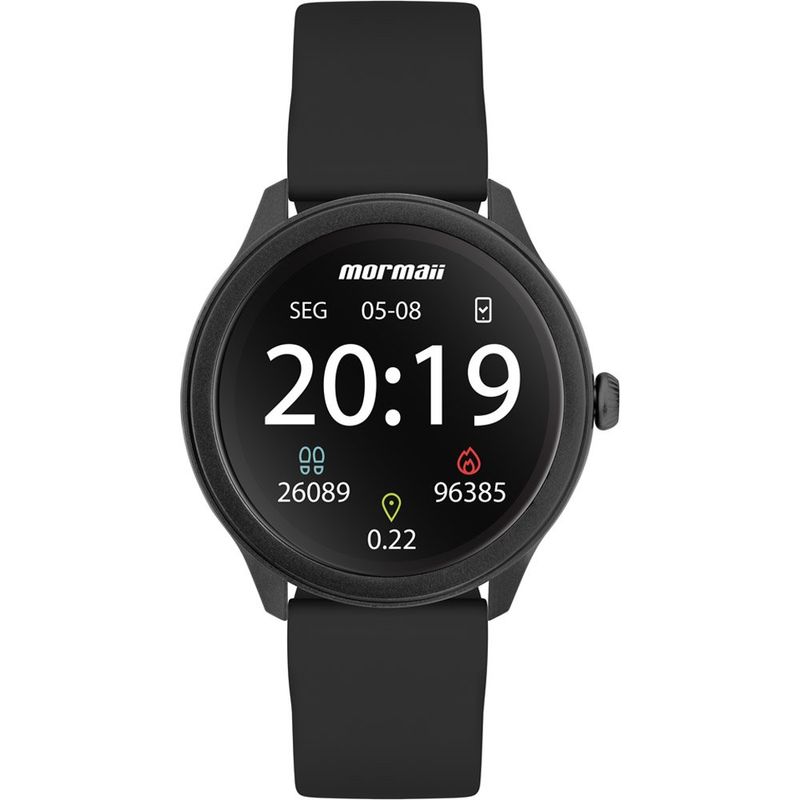 smartwatch mormaii unissex molifeuraa/8p preto