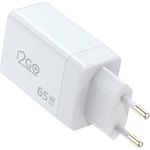 carregador de parede ultra rápido i2go saídas: usb-c 65w + 1 saída usb-c 20w + 1 saída usb-a 18w