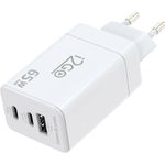 carregador de parede ultra rápido i2go saídas: usb-c 65w + 1 saída usb-c 20w + 1 saída usb-a 18w