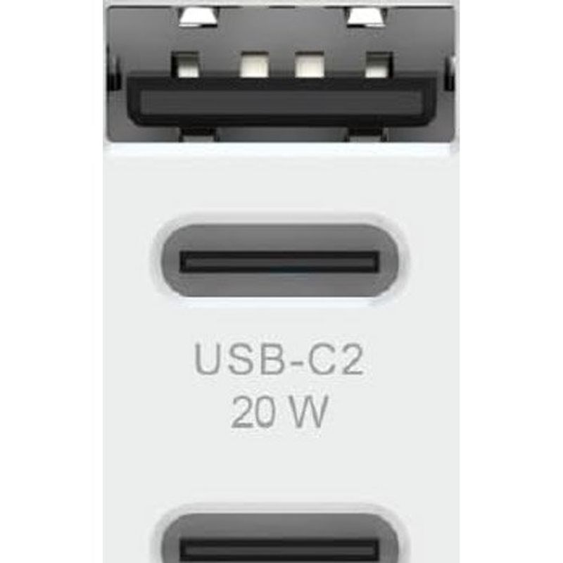 carregador de parede ultra rápido i2go saídas: usb-c 65w + 1 saída usb-c 20w + 1 saída usb-a 18w