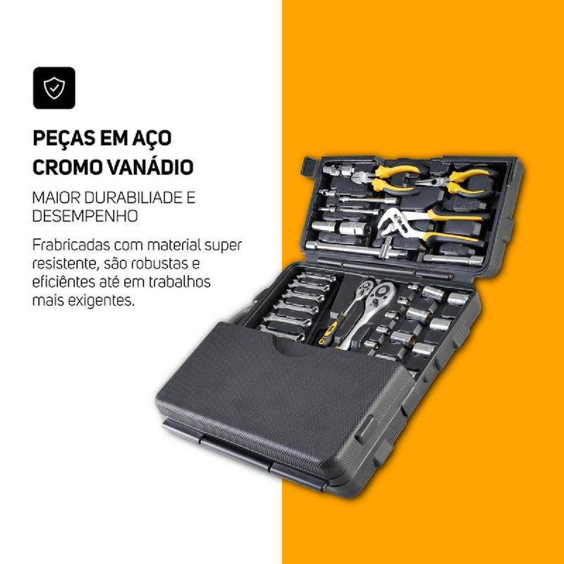 kit de ferramentas wap 110 peças wf m110 (mp)