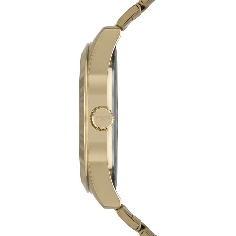 relógio masculino technos dourado 2115tzq/1p