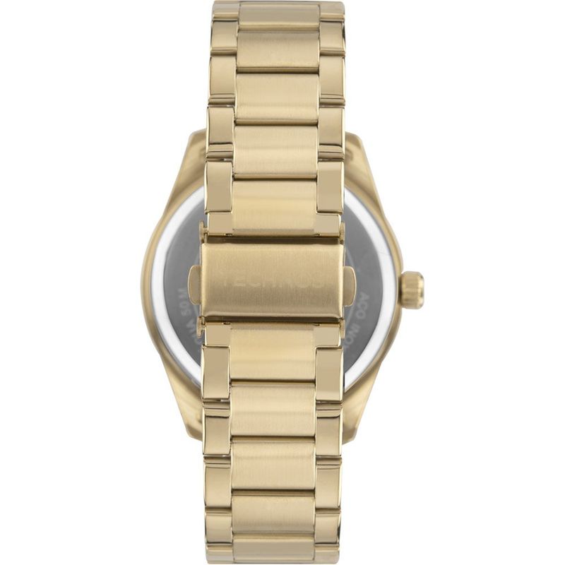 relógio masculino technos dourado 2115tzq/1p