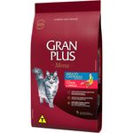 ração gatos castrados gran plus menu carne e arroz 3kg (mp)