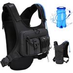 mochila de hidratação criuage para corrida 2 litros preto a-bi