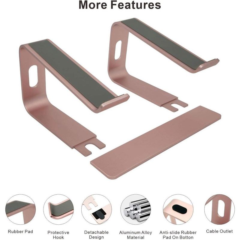 suporte para computador cenawin 10 a 17,3 polegadas ouro/rosa a-mbi