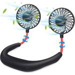 ventilador de pescoço haomaomao 2500 com 3 velocidades usb preto a-mbi