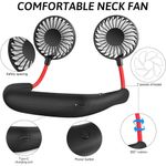 ventilador de pescoço haomaomao 2500 com 3 velocidades usb preto a-mbi