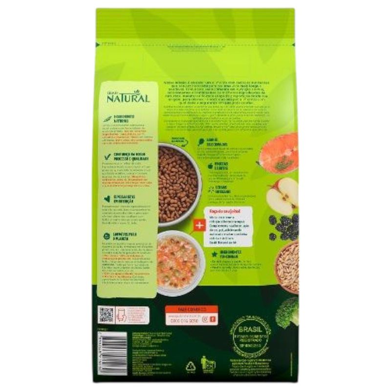 ração para cães adultos guabi natural mini pequeno salmão e cevada 1kg (mp)