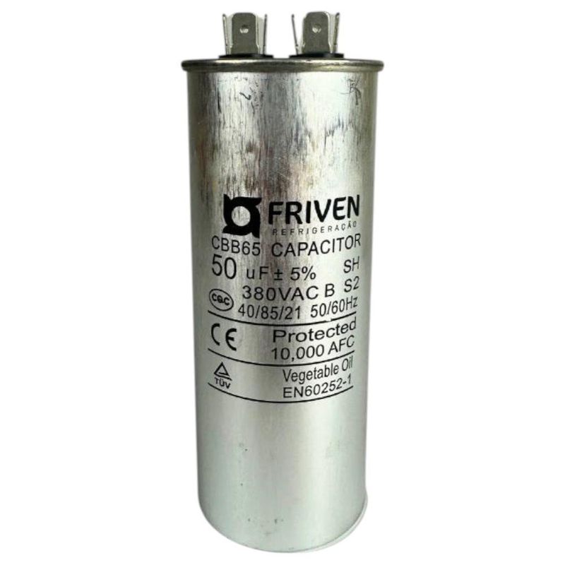 capacitor permanente friven 50 uf 440v (mp)